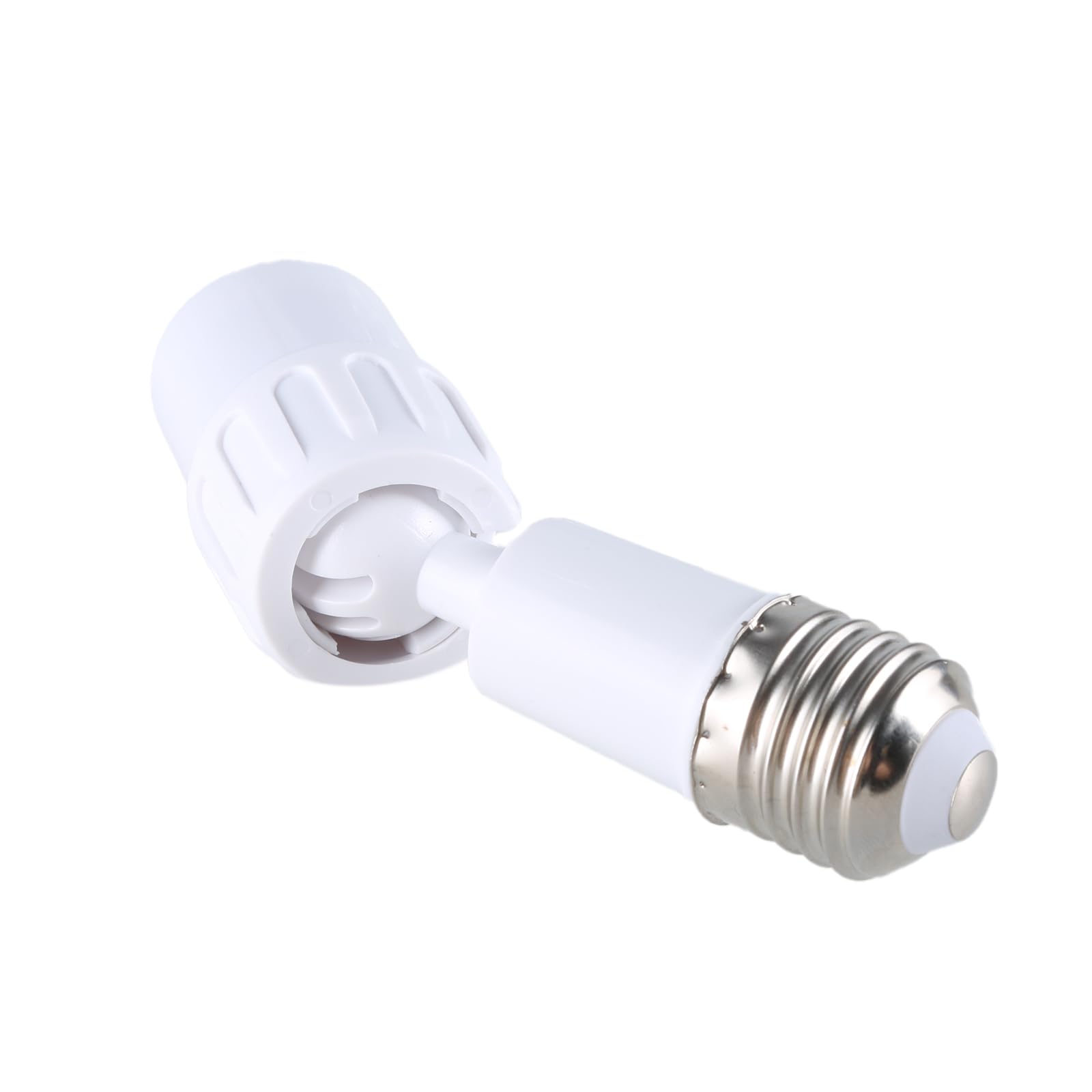 CVZJ E27 Light Bulb Socket Extender Adapter 360 Degree Rotatable Light Fixtures E27 to E27 Base Adjustable E27 to E27 Socket