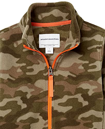 Image of Amazon Essentials Boys and Toddlers' Polar Fleece Full-Zip Mock Jacket, Insulated, Long Sleeve