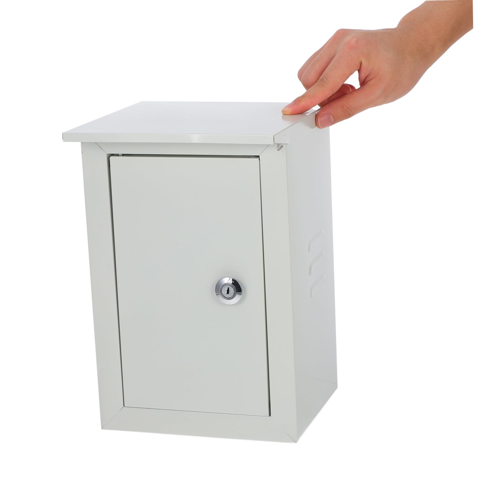 OSALADI Caja Eléctrica Exterior de Metal para Conexiones Caja de Interruptores Montada en Pared Resistente para Uso al Aire Libre 160x300x200 Mm Segura para Distribución Eléctrica