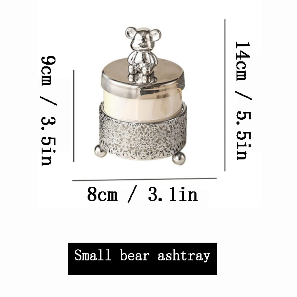 Posacenere Ad Alta capacità, Posacenere in Ceramica, Posacenere da Esterno Inodore E Senza Fumo, Stile Lussuoso, Abbellimento Pratico,Set posacenere