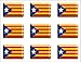 Artimagen Pegatina Bandera Rectángulo 9 uds. Estelada Resina 16x11 mm/ud.