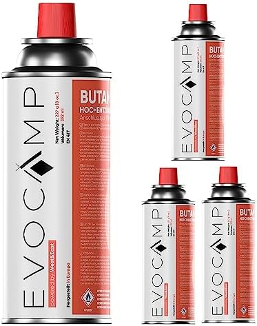24 Bombole Gas Butano 227g EVOCAMP - Per Fornelli Da Campeggio E Bruciatori - Foto 11