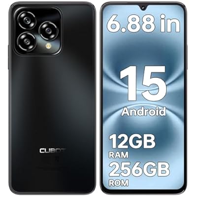 CUBOT A40 2025 Android 15 Telefonos Moviles Libres 6.88″ HD+120Hz Smartphone 12GB+256GB/1TB Móviles Batería 5100mAh Telefono Movil Cámara 48MP+16MP 4G Dual SIM/Face ID/OTG/NFC/GPS/Doble Altavoz