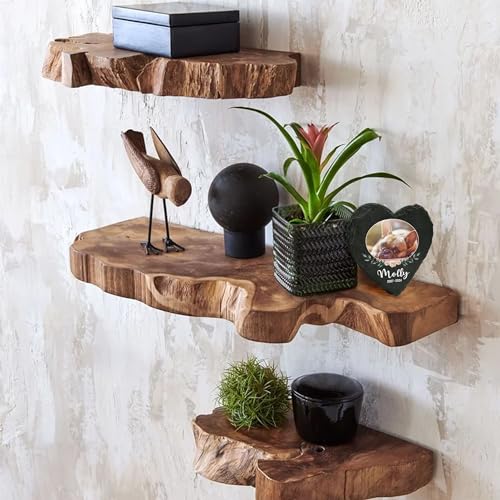 TULLUN Individueller Personalisiert Herzform Tiergrabstein Schiefer Natürlich Gedenkstein für Hund, Katze und andere Haustiere Tiere - Größe | 10 x 10 cm | - Blumenrahmen-Foto
