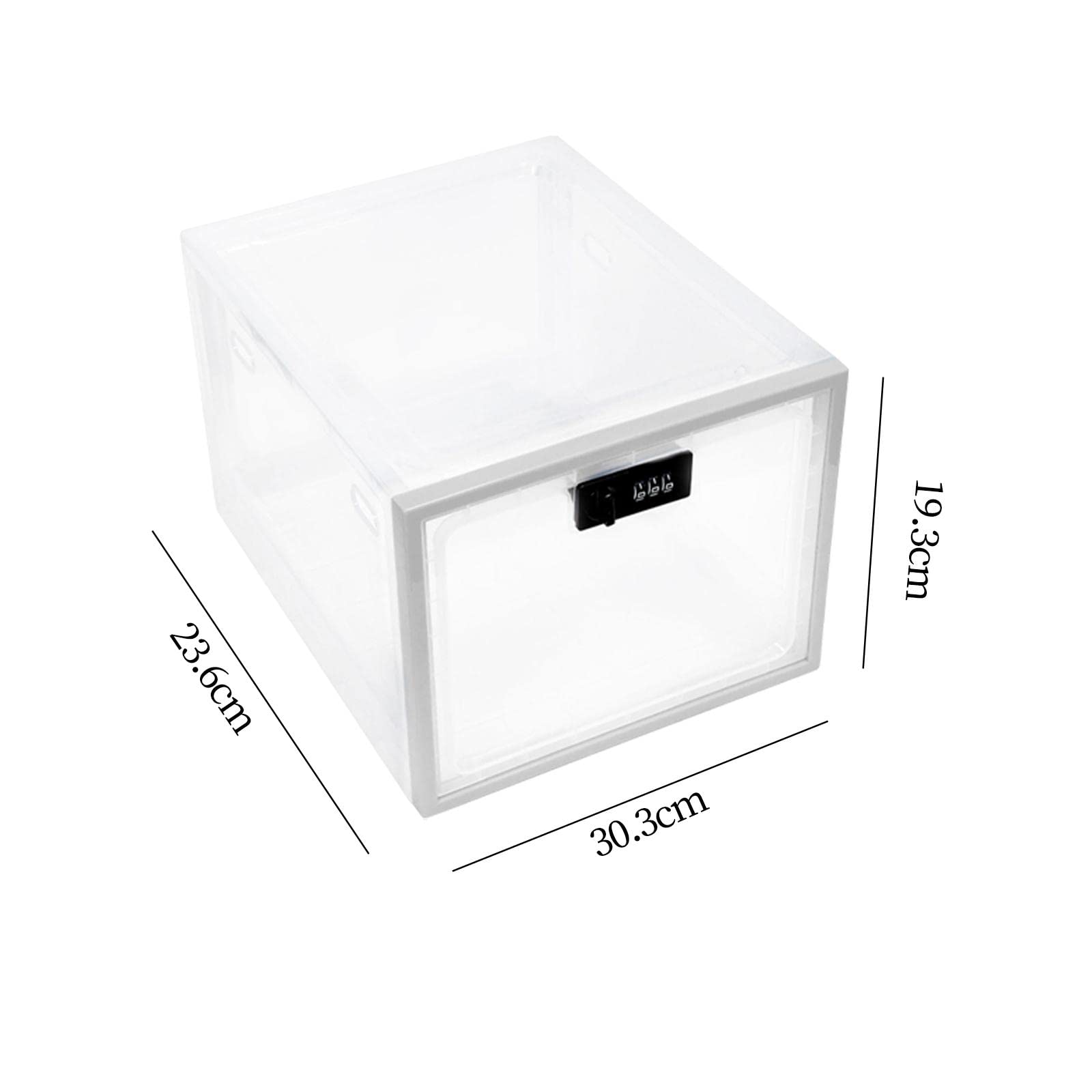 Amazon.co.jp: MERIGLARE 鍵付きボックス 収納ケース 積み重ね可能