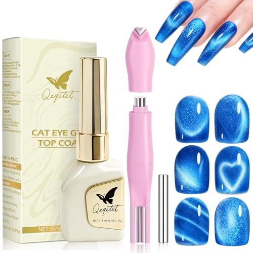 Esmalte de gel cat eye 5 en 1 azul 15 ml