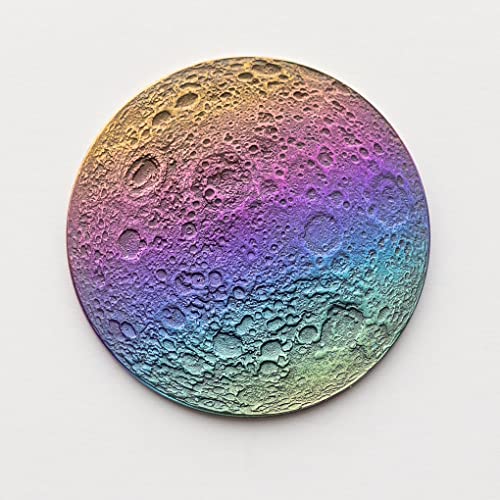 Moneda Rainbow Moon 1" Niobio Anodizado Multicolor miniatura 2
