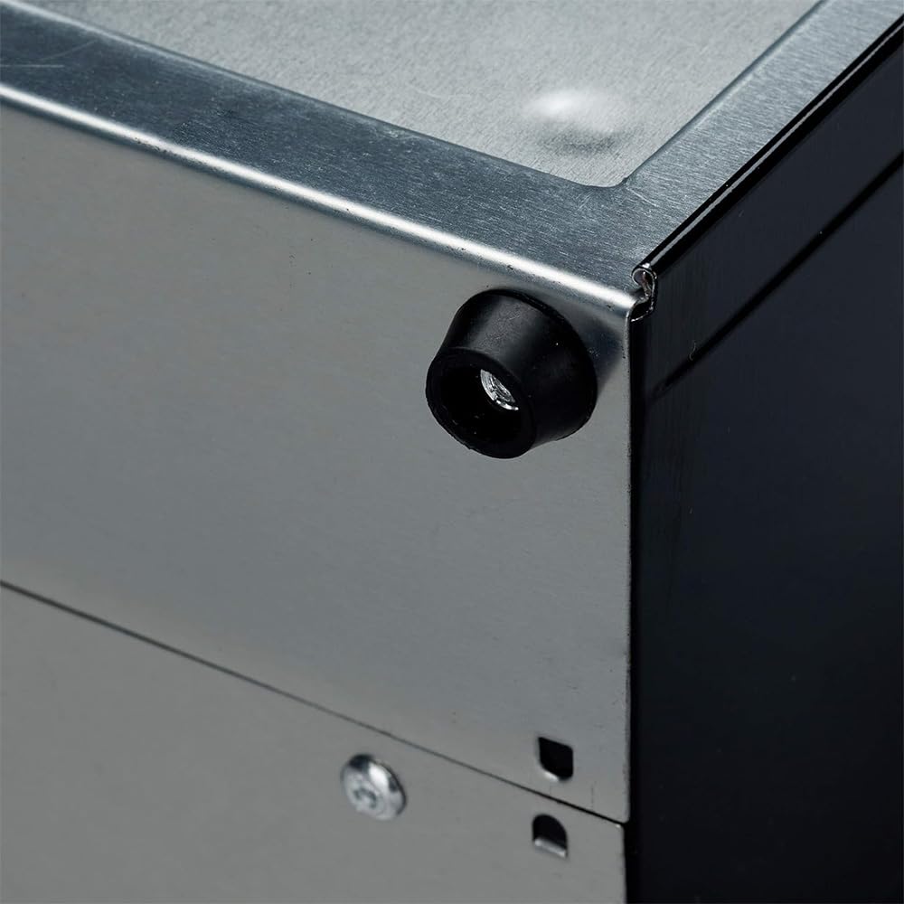 Virsus 6 Portatovaglioli da Bar a Molla NERO, misura 10x9x13 cm, Dispenser in Acciaio Inox per Tovaglioli 17x17cm, Distributore da tavolo di Fazzoletti Salviette Piccole per Gelateria, Bar -0050