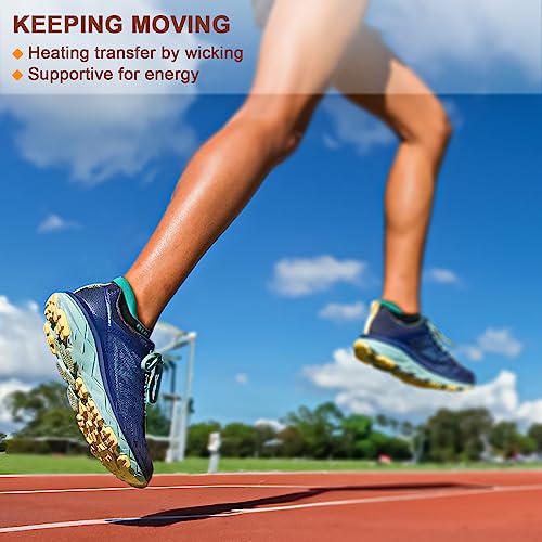 BULLIANT Calcetines Deporte Mujer, Calcetines Tobillero Cortos Antiampollas de Algodon Transpirable,Negro2562,35-38 EU - imagen 7