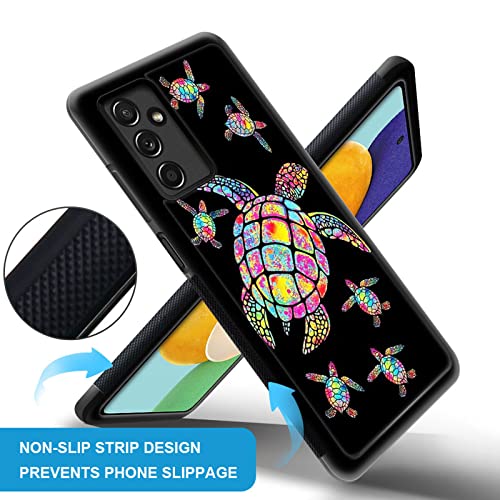 CARLOCA Compatible with Samsung Galaxy A13 5G Case,Colorful Rainbow Turtle Family Samsung Galaxy A13 5G Cases,Fashion Graphic Design Shockproof Anti-Scratch Drop Protection Samsung Galaxy A13 5G - image 3