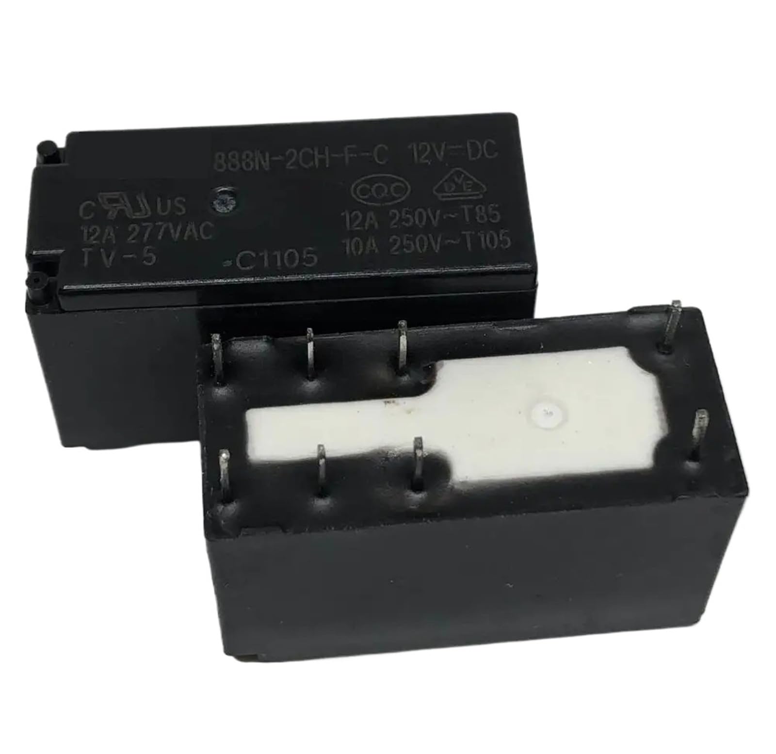 Relais 8 broches 888N-2CH-FC 12V CC composant d'automatisation