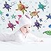 OOTSR 45 Pezzi Adesivi Murali Sotto Il Mare Tartaruga Stella Marina, Adesivi Murali Oceano Decalcomanie Bambini, Adesivi Muro Stickers Animali per Camerette Bambini Bagno Decorazione