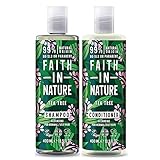 Faith In Nature Tea Tree Shampoo and Conditioner Duo Pack