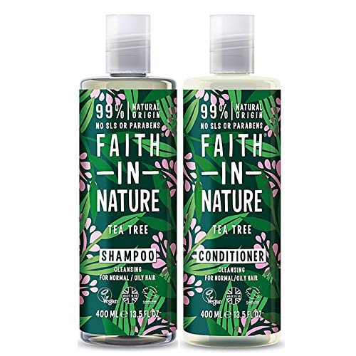 Faith In Nature Tea Tree Shampoo and Conditioner Duo Pack