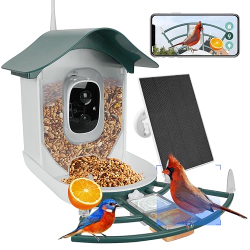 Smart Bird Feeder with Camera,AI Identify Bird Species,Auto...