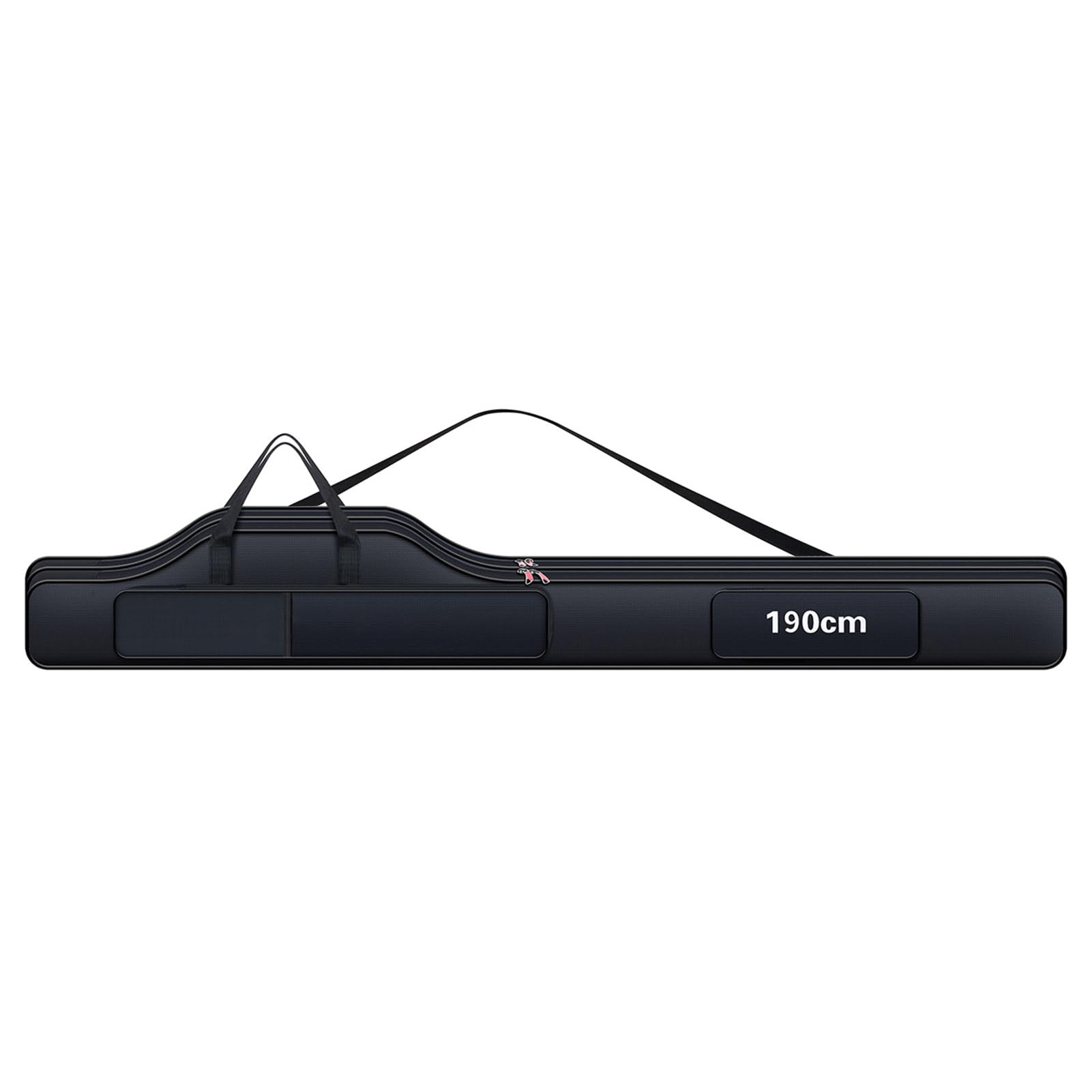 Dilwe Estuche para Caña de Pescar, Tela Oxford 420D, Capacidad Espaciosa, Bolso de Hombro único para Caña de Pescar Portátil para Exteriores (1,9 m)