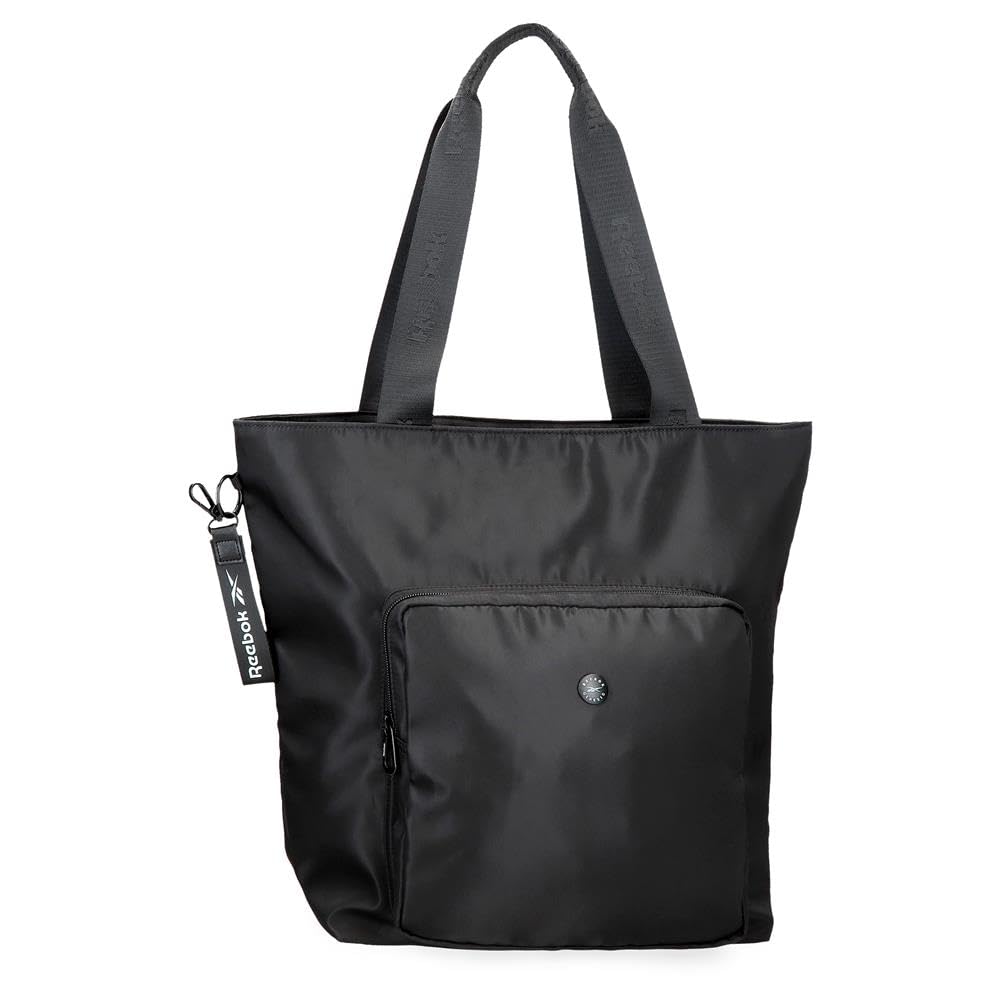 Reebok Leia Black Tote Bag, 35 x 40 x 11 cm, Polyester, by Joumma Bags