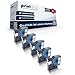 Produktbild 5X Print-Klex Schriftbänder kompatibel für Dymo D1 45013 MobileLabeler Labelpoint 100 150 200 250 300 350 Labelwriter 400Duo S0720530 12 mm 7 m Black - White Beschriftungsband - Easy Light Serie