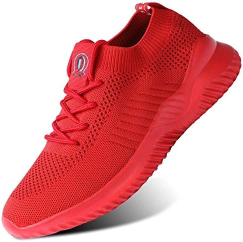 Mens Walking Shoes Slip-On Running Tennis Sneakers Lightweight Breathable Mesh Soft Sole