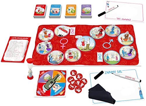 Znamy Sie Gierki Malzenskie Gra Towarzyska Imprezowa Prezent Po Polsku Polish Board Game, Red - Image 4