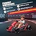 24V Electric Go Kart for Kids 8-12 Years, 300w*2 Powerful Motors, 9Ah Large Battery, 8MPH High Speed Drifting with Slow Start, Music, Horn, High/Low Speed, Outdoor Ride on Go Kart for Teens, Red