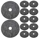 MAGICLULU Set 20 Pezzi Tappetini Barriera Anti-Erba Non Tessuto Grigio 20cm, Copertura Traspirante per Piante e Giardinaggio, Controllo Erbacce per Aiuole, Vialetti e Vasi da Fiori