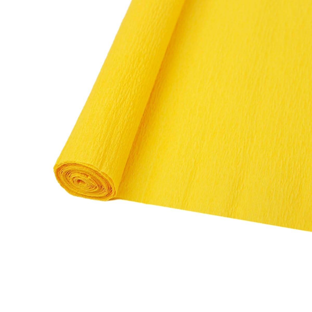 Crepe Paper Rolls 70g - Art DIY Crafting Supplies for Flower Making, Crinkled Party Streamers, and Decoration Projects Wrinkled Paper (Gold)