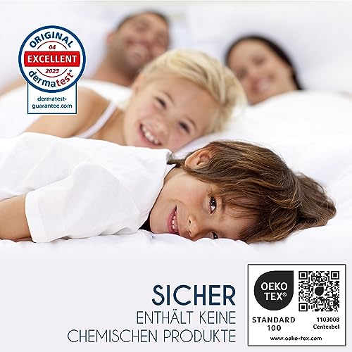 Dreamzie Matratzenschoner 90 x 200 Wasserdicht (2er-Set) Oeko-TEX Zertifiziert - Nässeschutz 90x200 Atmungsaktive 6