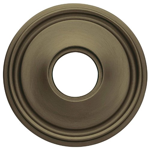 Rosetas Baldwin 5070 de latón satinado y negro para puertas de paso