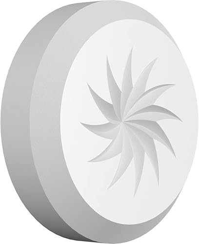 Miniatura 12 de Ekena Millwork ROSP030X030X100GRY13 Roseta estándar con borde biselado, 3.0 in de ancho x 3.0 in de alto x 1.0 in, PVC