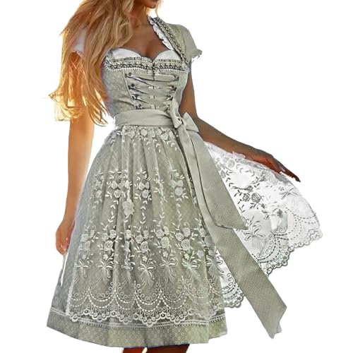 JVHYANFUL Oktoberfest Damen Outfit, Dirndl...