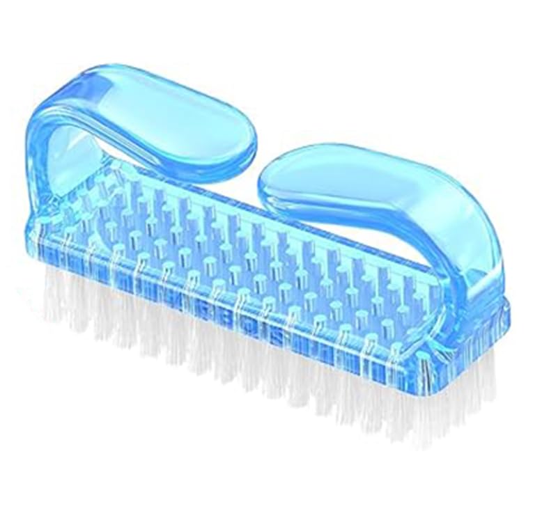 URBAN BOX Handle Grip Nail Brush Fingernail Scrub Cleaning Brushes For Toes And Nails Cleaner, Manicure & Pedicure Brushes For Men And Women (Blue)-image-8