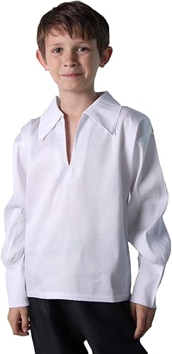 Camisa clásica renacentista para niños (elige color y tamaño)