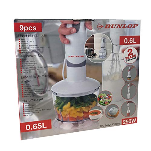 Preisvergleich Produktbild Dunlop 871125206767 Handmixer-Set, Plastik, Weiß