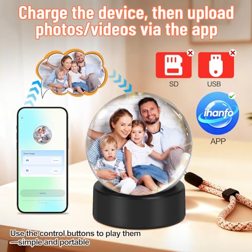 Memory Sphere Ball–Wi-Fi Crystal Video Orb for Photos & Videos - Image 2