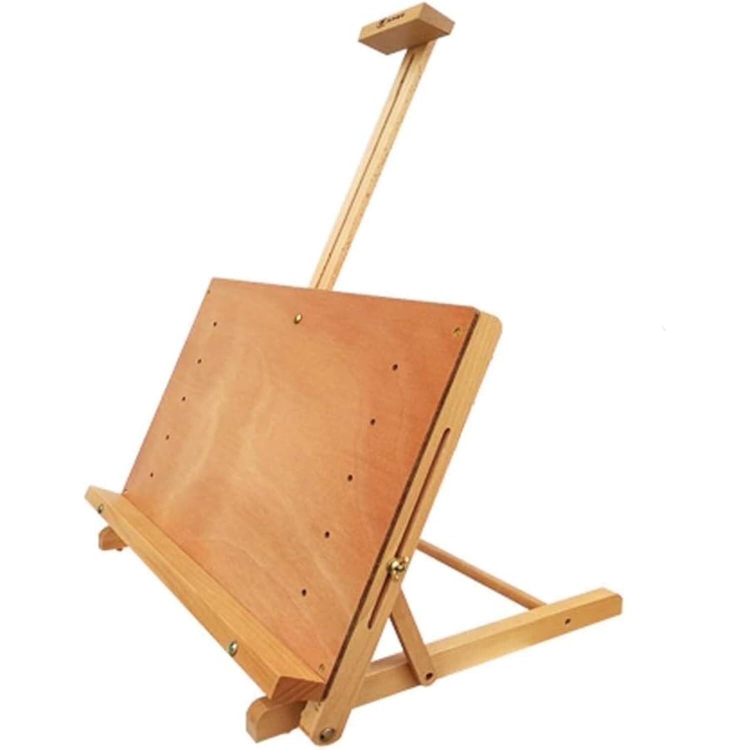 HADECOLL Adjustable Wooden Easel For Drawing & Painting, Folding Art Easel For Sketching, Gouache, Oil Painting - Studio Art Supplies