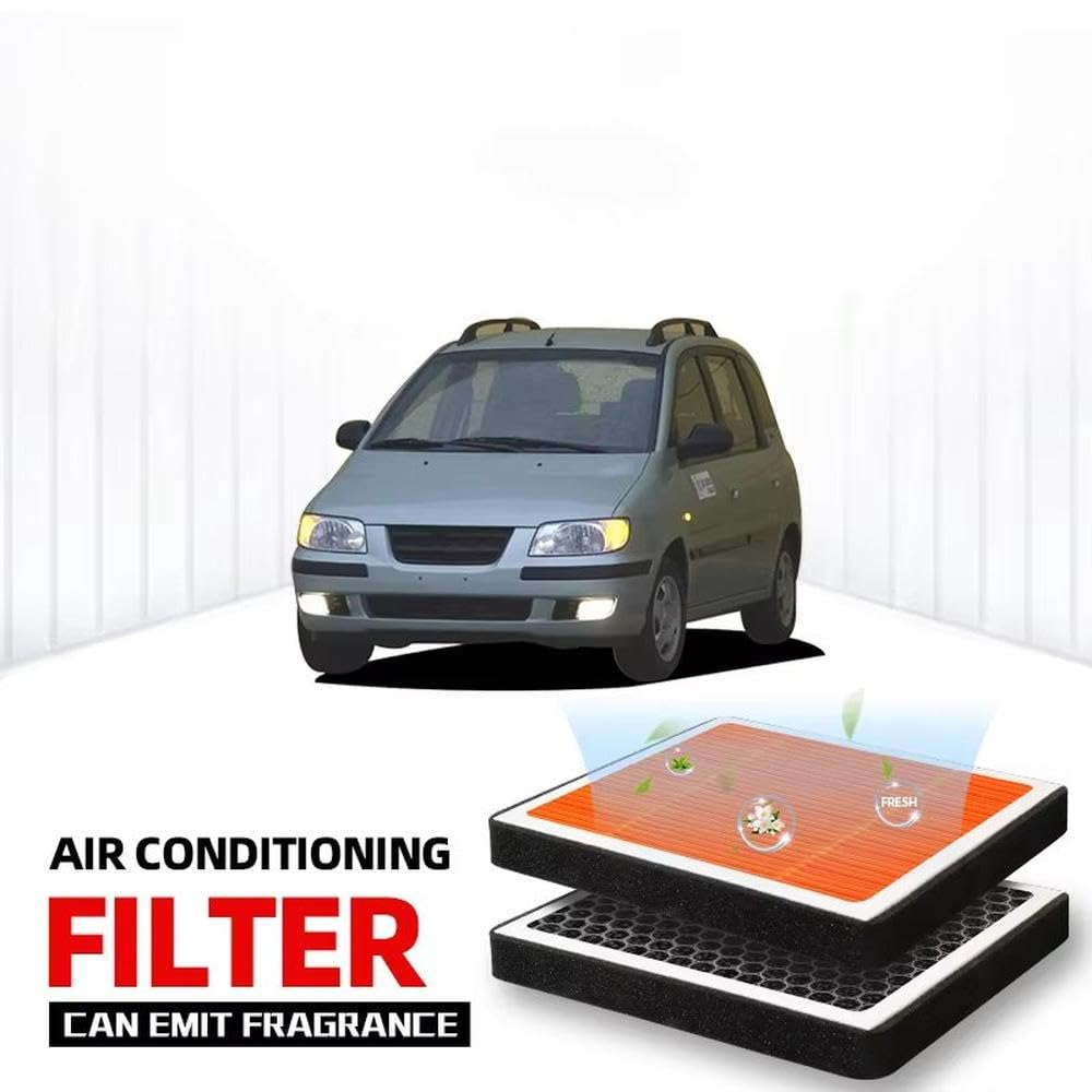 Piezas Repuesto para Hyundai Matrix Filtro De Aire De Habitáculo Carbón Activado Filtro De Aire Acondicionado con Fragancia para Purificar El Aire del Habitáculo