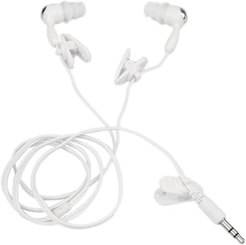 3.5mm Sports in-Ear Swimming Earphone Waterproof Music Headphone for Phone MP3 Player Wired Sports Headsets White
