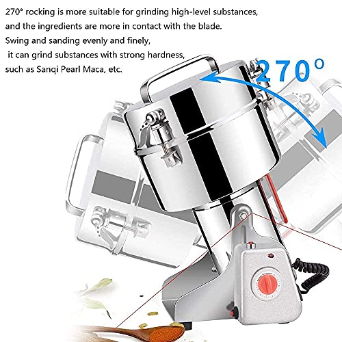 LWHDPW Automatische Kaffeemühle Produkte 2500G kommerzielle Getreidemühle Getreidemühle Kräutermühle 3 Klingen Timing… – Bild 5