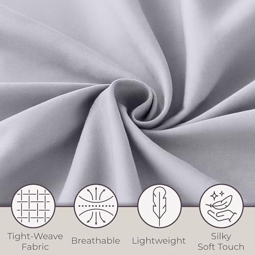 Home, Silver Brushed Microfiber Set-4 Piece Bed Linens-Fitted & Flat Sheets, 2 Pillowcases-Wrinkle by Lavish (Full, Gray) by Lavish Home - Image 4