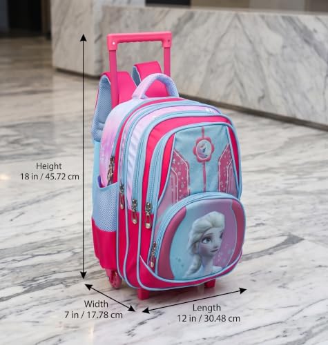 Image of ADSON 3D Embossed School Trolley Bag Large School Bag for Boy Girl, Kids School Bag, Travel Backpack for Girl Boy, Ideal for Children Trolley 16 Inch Water Resistant
