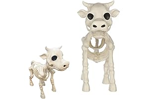 Cow Skeleton Halloween Decor