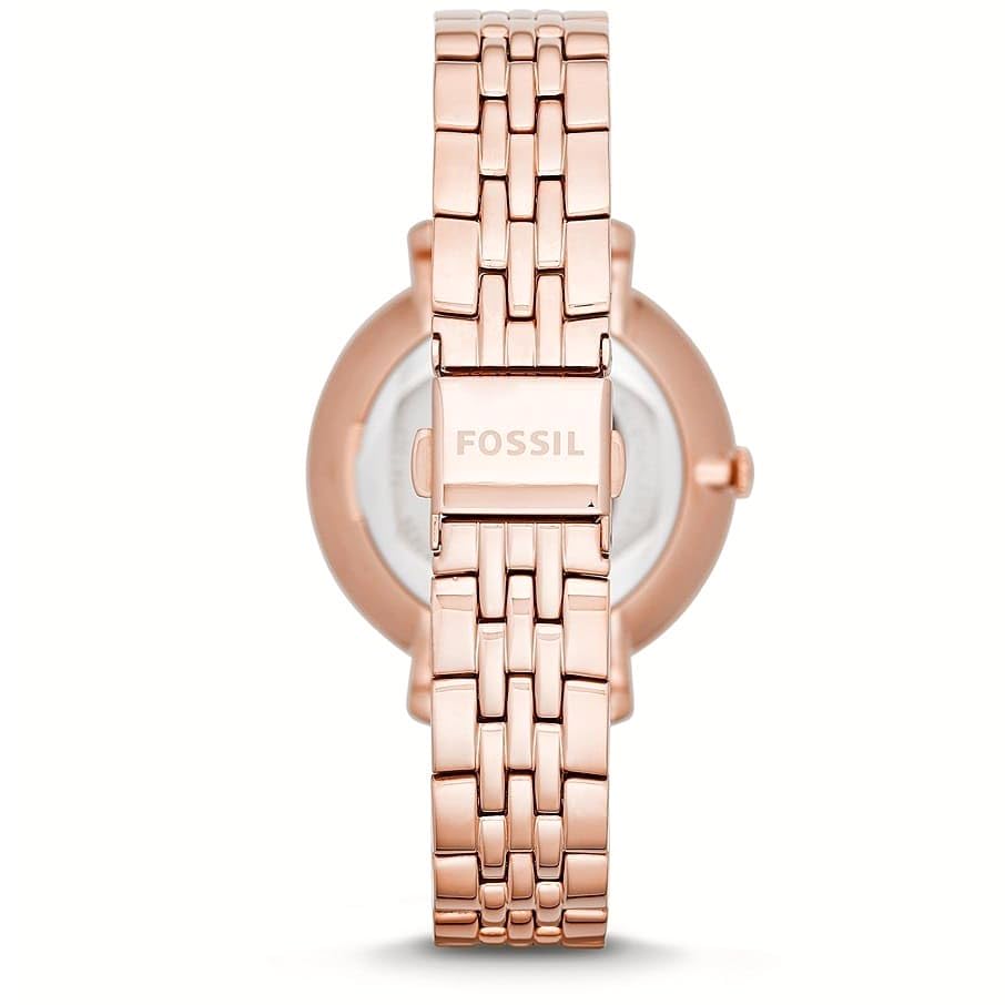 Image of Fossil Jacqueline Rose Dial Rose Gold-Tone Women's Watch ES3435