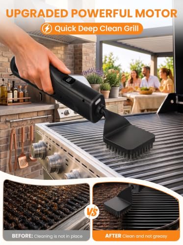 Electric Grill Brush with LED Light - image 4