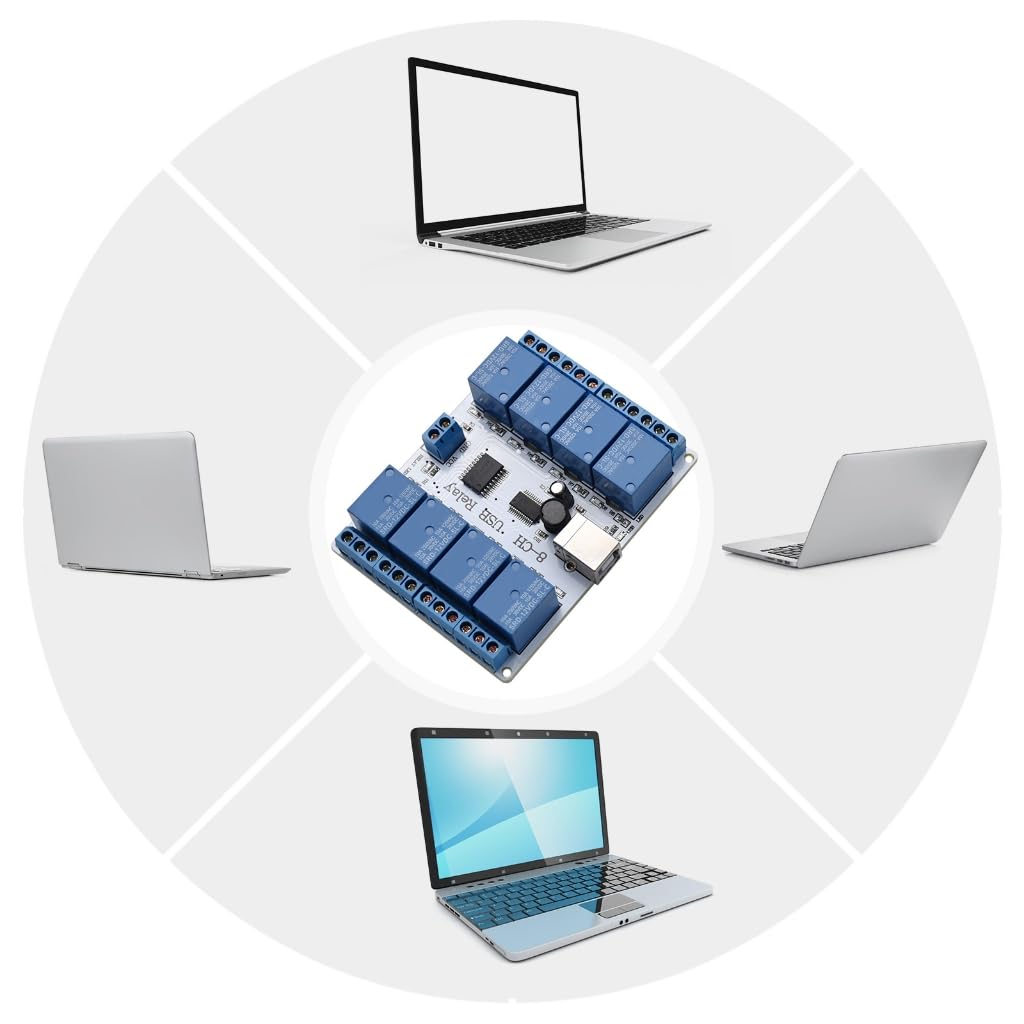 Programmable USB 8 Channel Control Controller Circuit Board for Automation Solution 12V Power Control Module