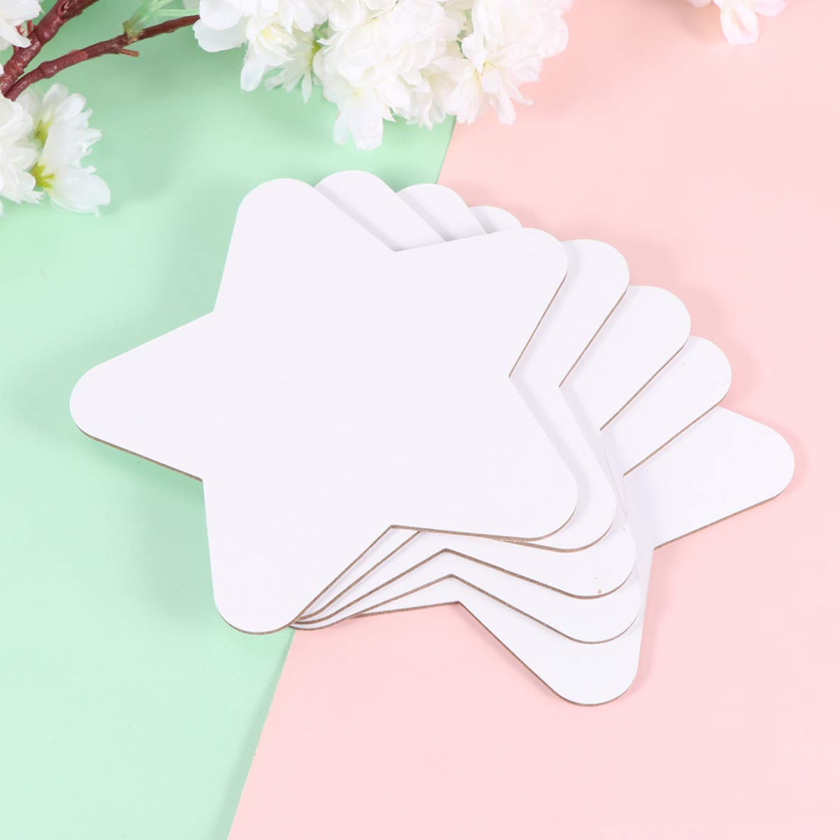 ARTIBETTER Round Star Shape Drawing Boards Cotton Art Panels DIY Oil Painting Canvas for Artists