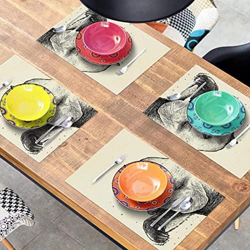 Sets de table anti-rayures ours polaire de 45 cm pour protéger efficacement la table en bois - 8