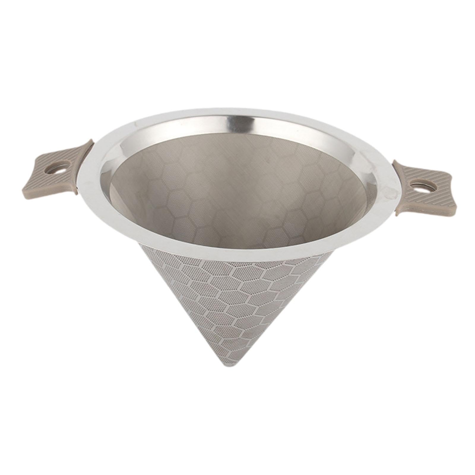 Feinmaschiger Pour Over Kaffeefilter Aus Edelstahl, Zubehör für Losen Kaffee