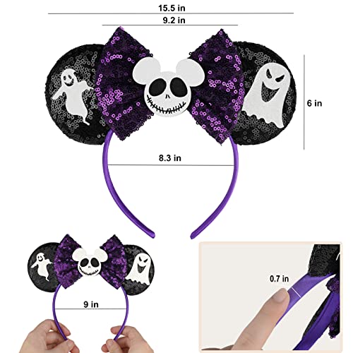 Image of FANYITY Mouse Ears, Sequin Mouse Ears Headband for Boys Girls Women (YL)