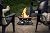 Portable 21-inch 58,000 BTU Propane Fire Pit with Cover and Carry Kit - For Camping, Patio, Backyard